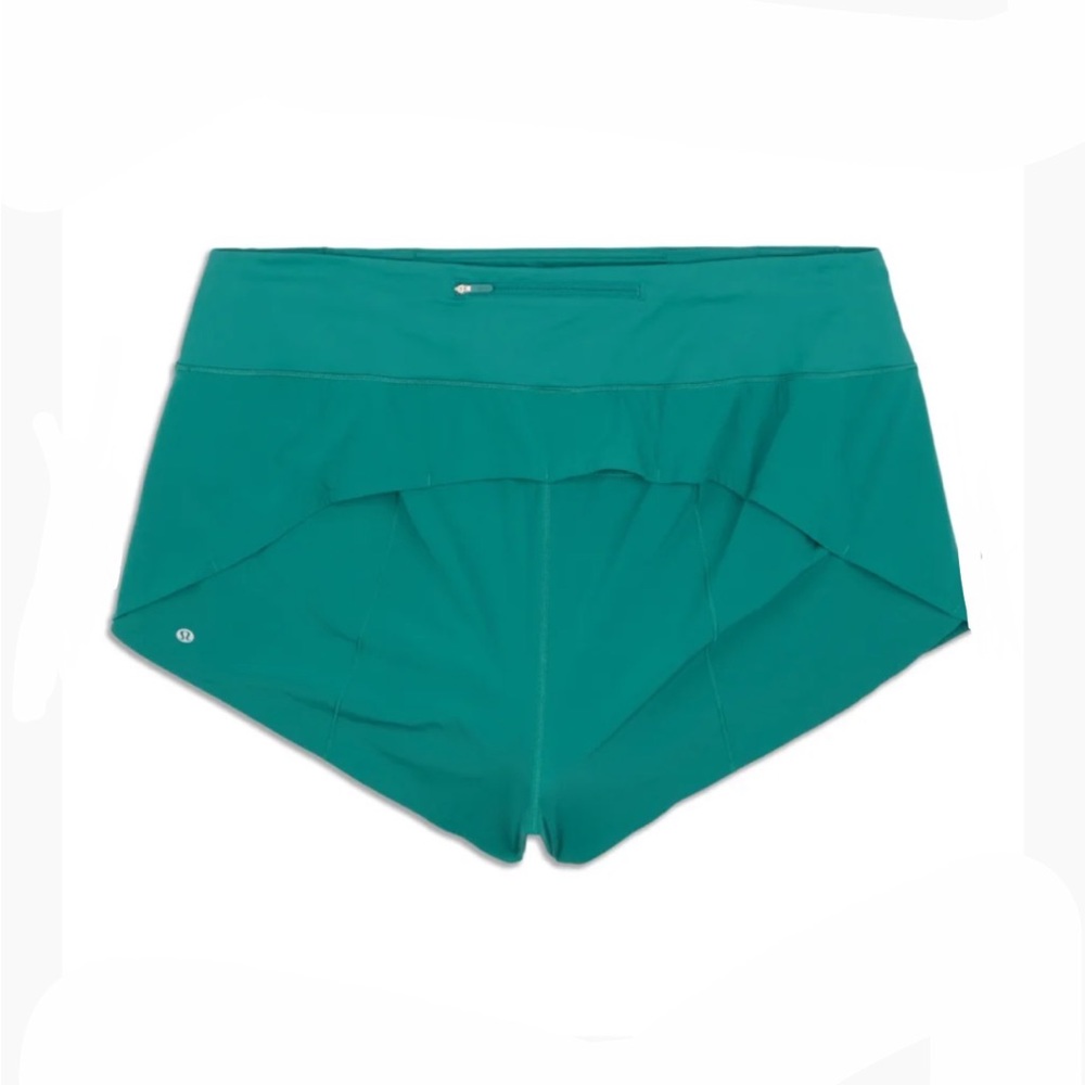 Size 6 Lululemon Green Speed Up Shorts 4 inch